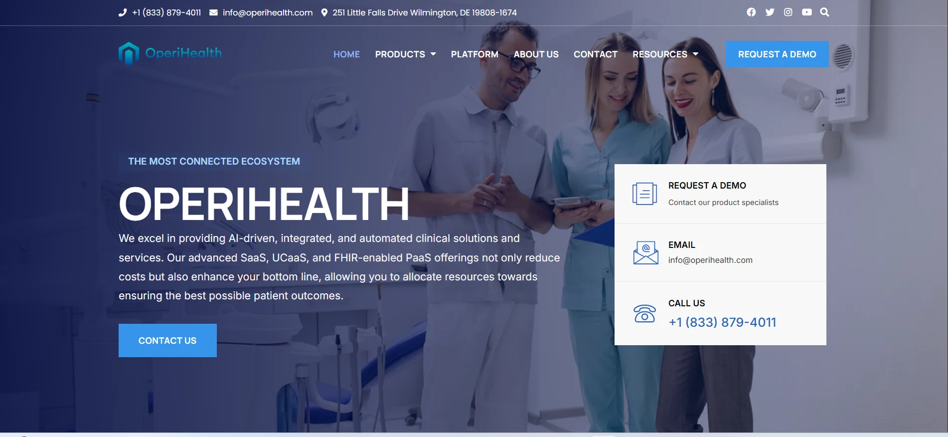 Healthcare website development